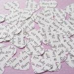 500 Personalised Text Confetti - Choice Of 4..