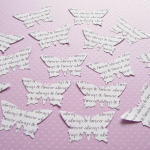450 X 2inch Personalised Text Butterfly Confetti -..