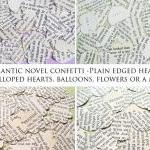 250 X Romantic Novel Confetti - Choice Of 4 Shapes..