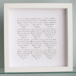 Personalised Text Hearts Frame - Perfect For..