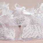 10 X Confetti Organza Bag Favors With Personalised..
