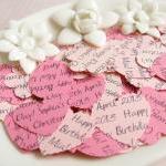 500 X Personalised Pink Confetti - 4 Shapes To..